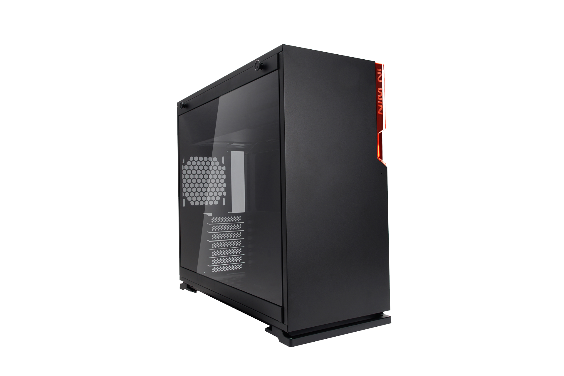 In Win CI698 101 Mid Tower Chassis - Black with Glass Panel