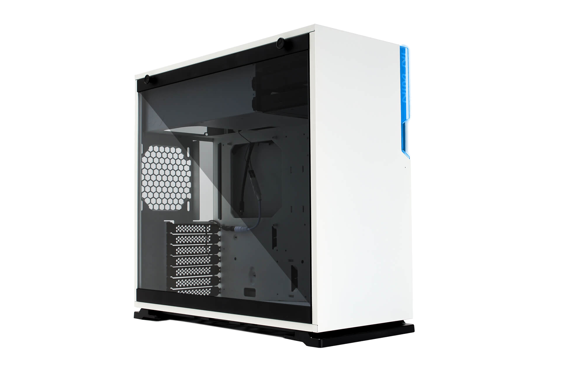 In Win 101C Mid Tower Chassis with Glass Panel - White