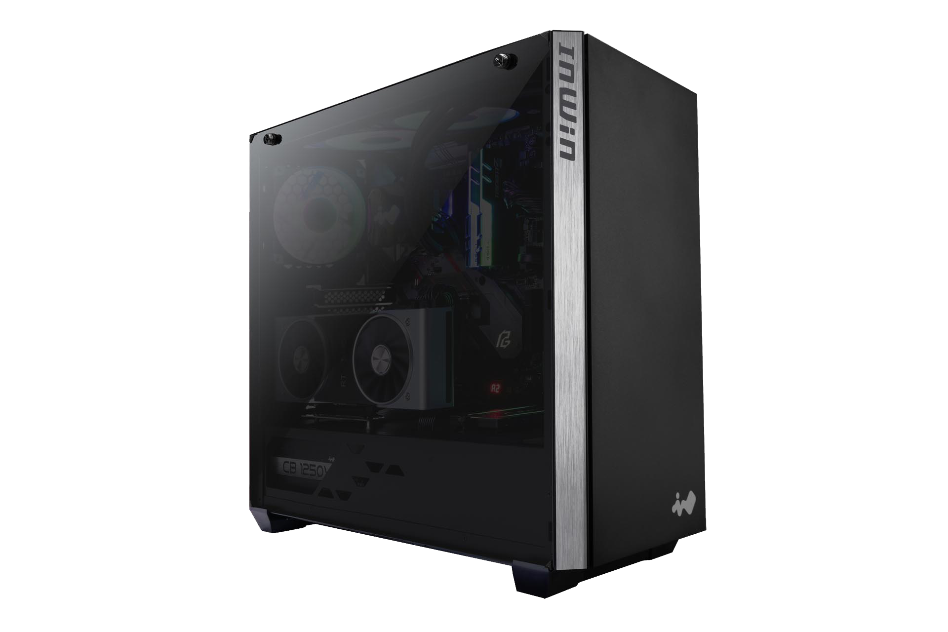 In-Win 216 Mid Tower Chassis - Black+Silver Highlight