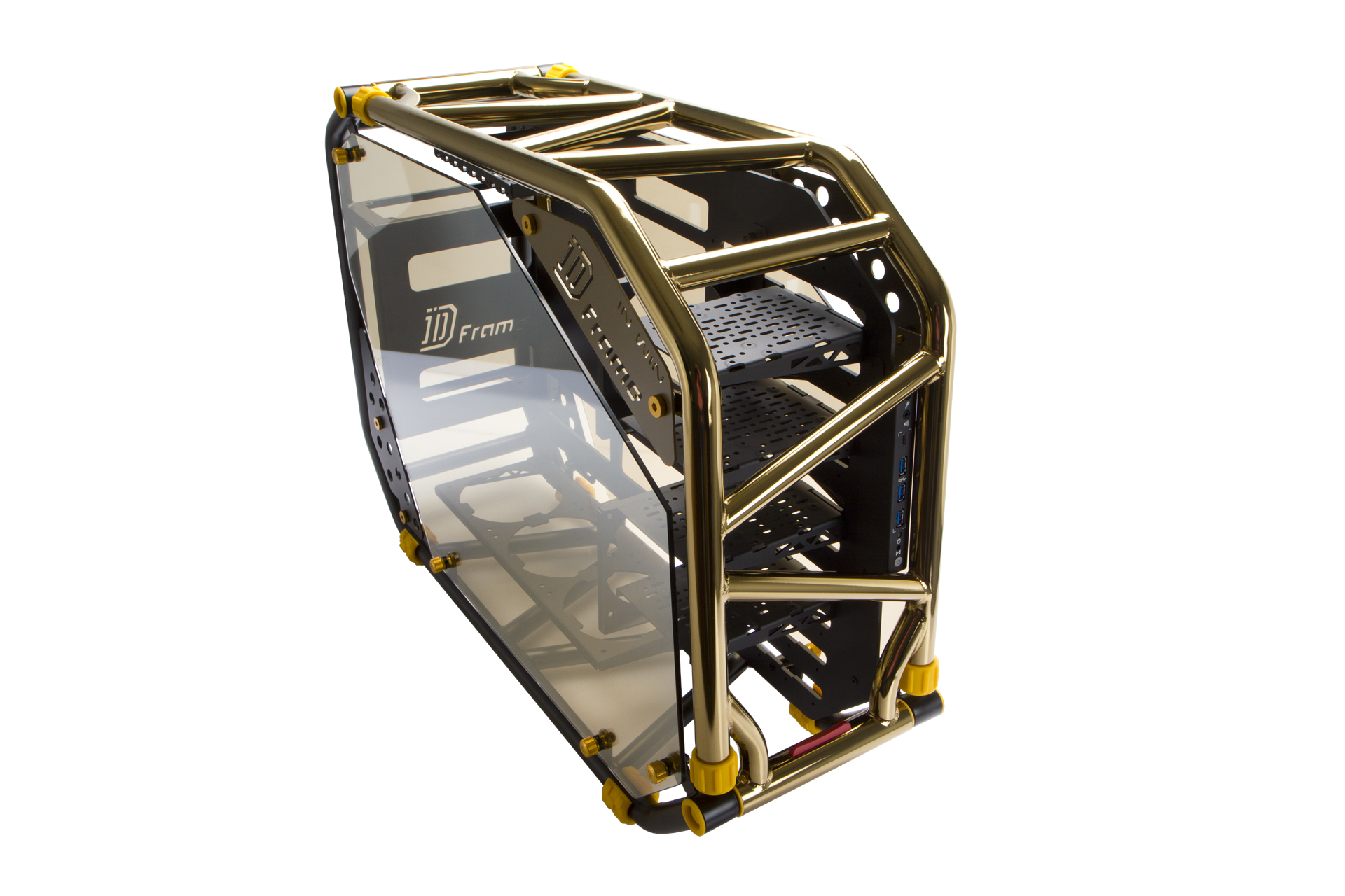 In-Win CA03 D-Frame 2.0 Black+Yellow/Gold