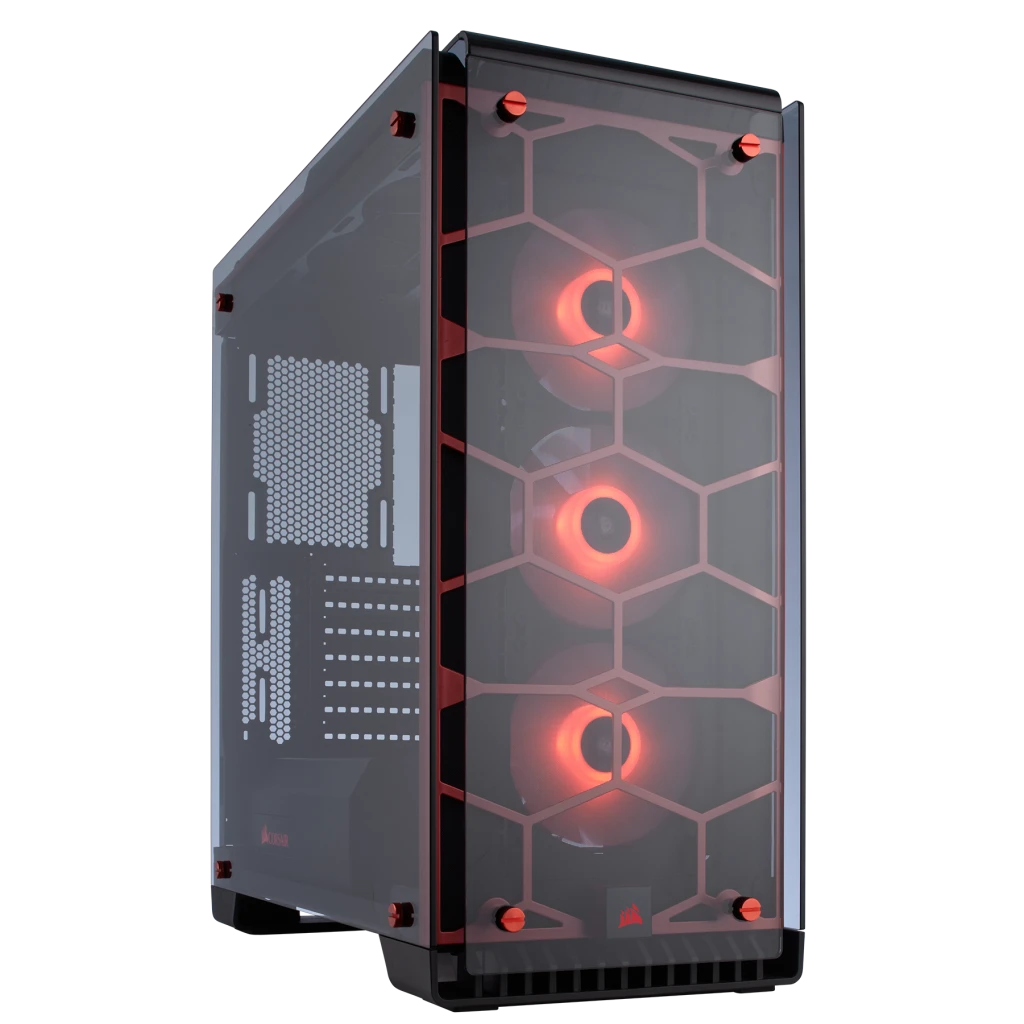 Corsair Crystal Series™ 570X RGB ATX Mid-Tower Case — Red