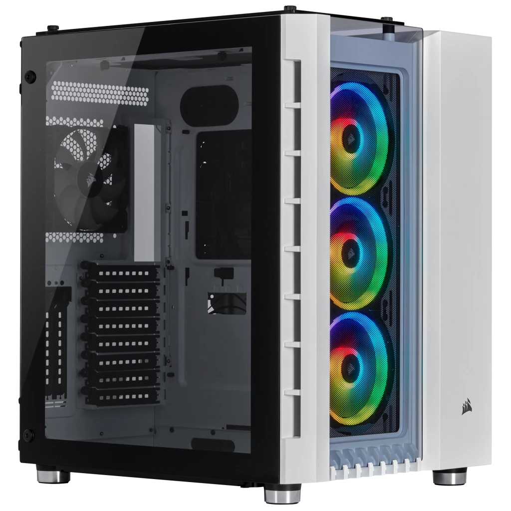 Corsair Crystal Series 680X RGB High Airflow Glass Case - White