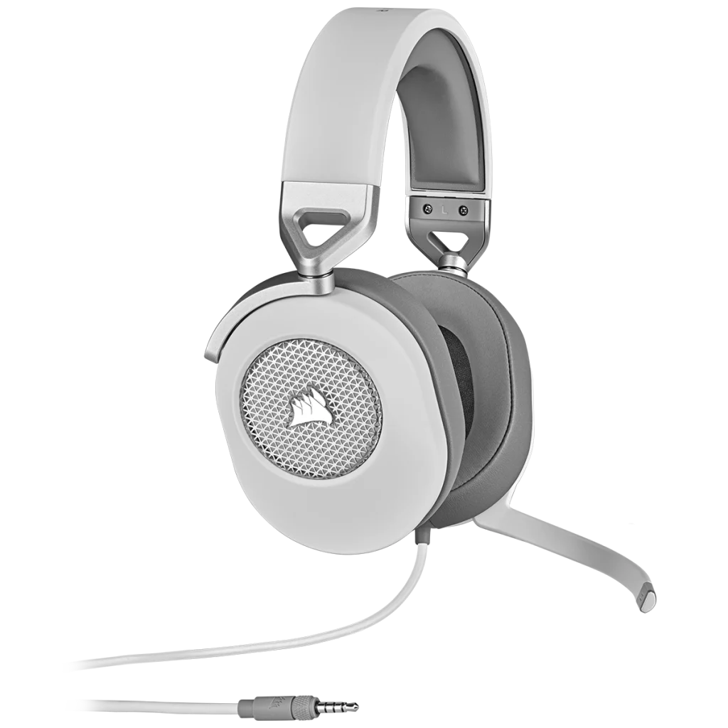 Corsair HS65 SURROUND Wired Gaming Headset — White